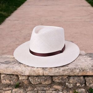 BIGALLI LADIES "AMARA PANAMA" GRADE 3 NATURAL PANAMA HAT. BIGA24006.